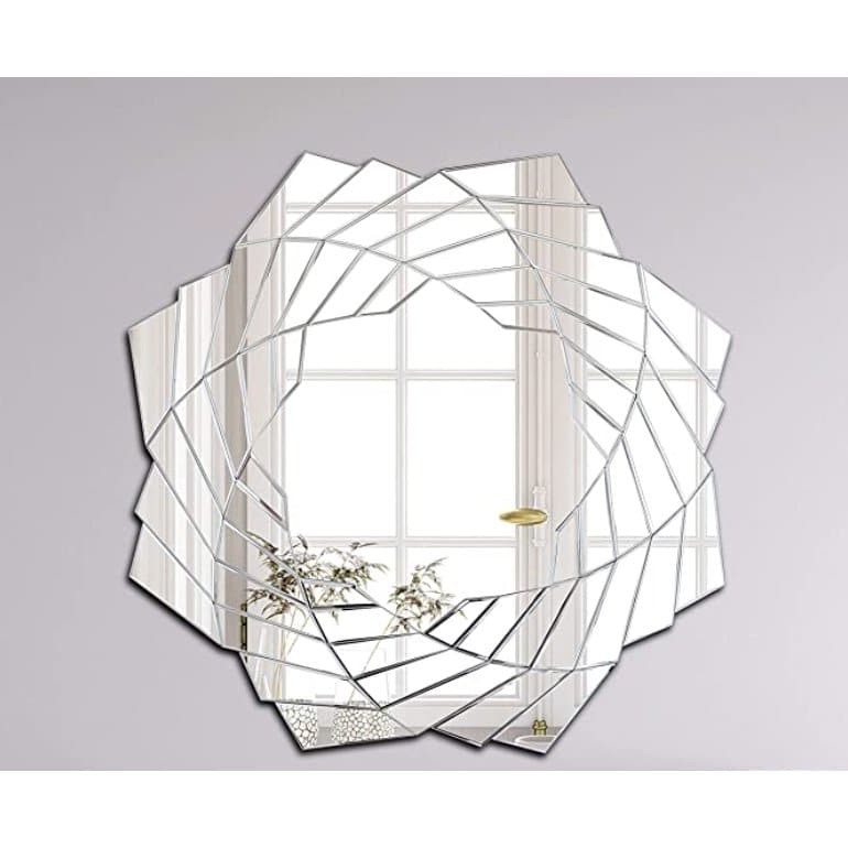Asymmetric Leaf Shaped Wall Mirror - HER Home Design Boutique